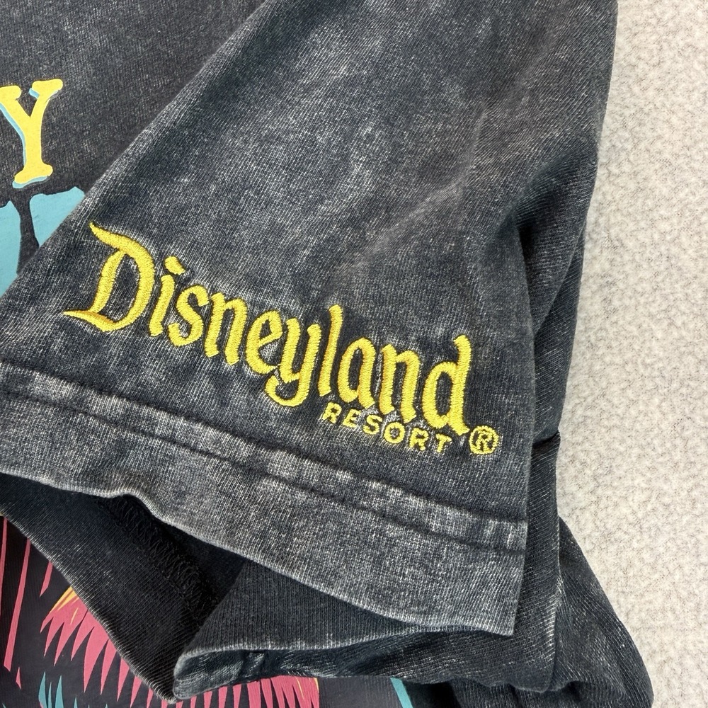 Disney Happy Halloween 2023 Mickey Mouse Acid Wash Graphic T-Shirt Black XS - Picture 2 of 6